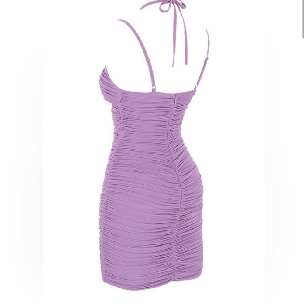 House of CB Ruched Cut-Out cocktail Mini beach baddie wedding Dress sexy - Picture 4 of 6